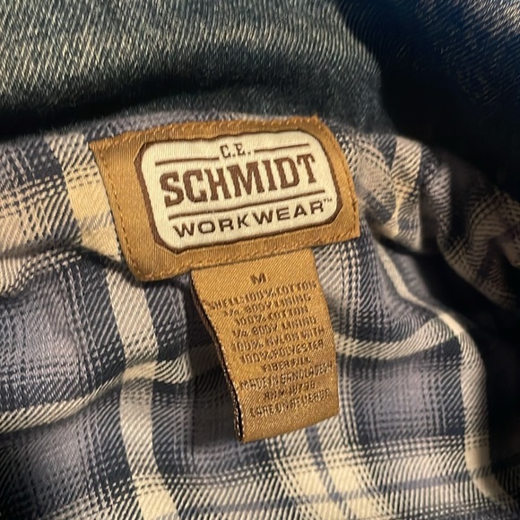 Schmidt work wear insulated jean jacket (vintage) - Picture 2 of 3